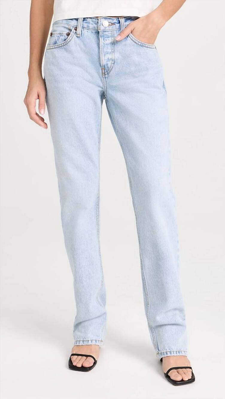 NEW RE/DONE anderson straight leg jeans in maliblue